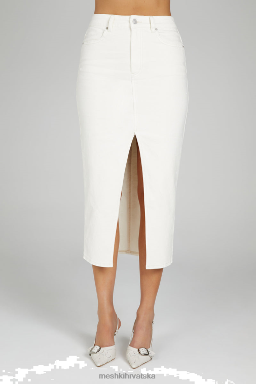 Meshki akacija traper midi suknja XH4NH1283 odjeća ekru