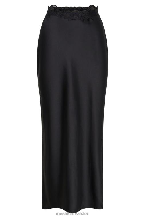 Meshki anika midi suknja s čipkom XH4NH1397 odjeća crno