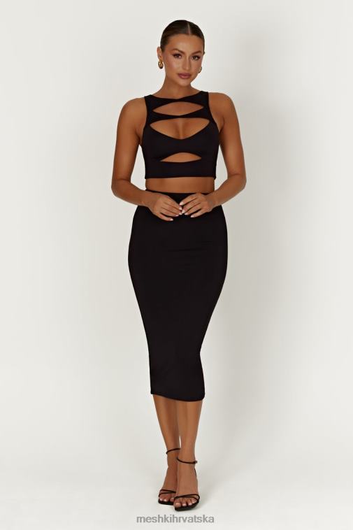 Meshki charley midi suknja XH4NH1403 odjeća crno