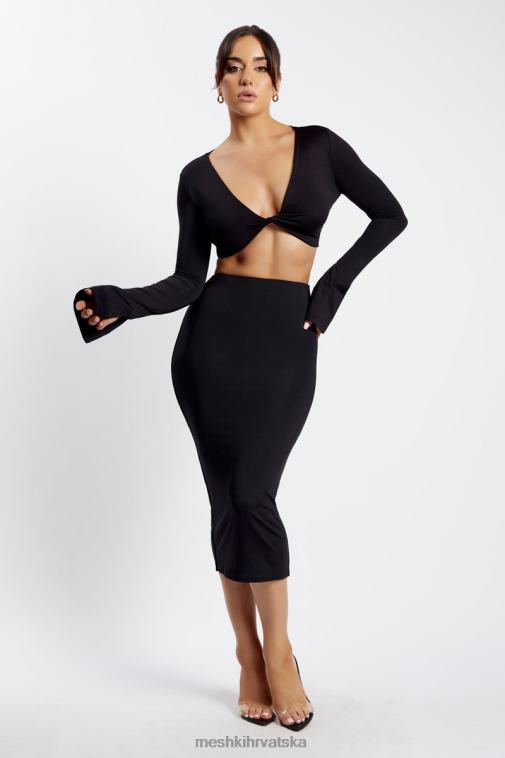 Meshki charley midi suknja XH4NH1403 odjeća crno