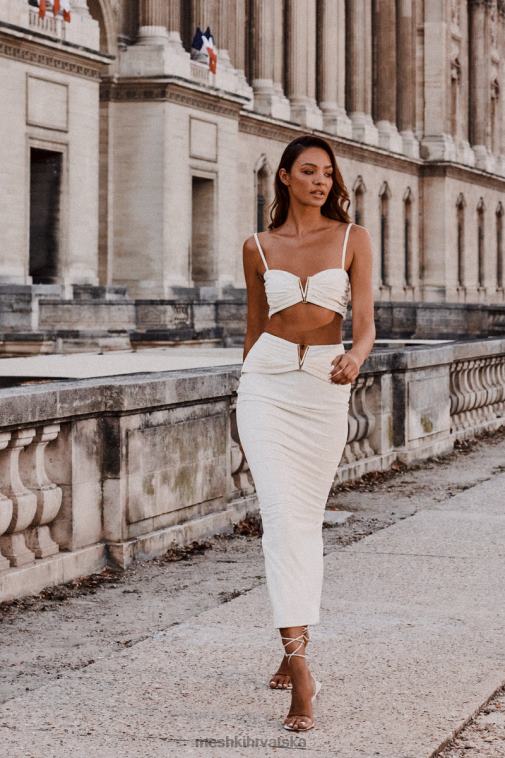 Meshki maryse v-hardware midi suknja XH4NH1566 odjeća kost