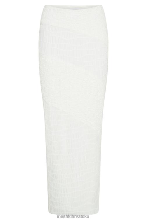 Meshki nyah midi suknja s teksturom XH4NH1268 odjeća bijela