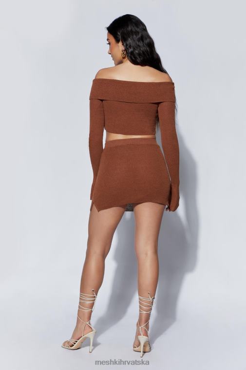 Meshki esme pletena mini suknja XH4NH1456 odjeća glina