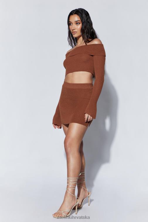 Meshki esme pletena mini suknja XH4NH1456 odjeća glina