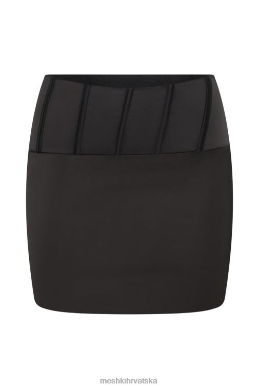 Meshki grimizna mini suknja s korzetom XH4NH1516 odjeća crno
