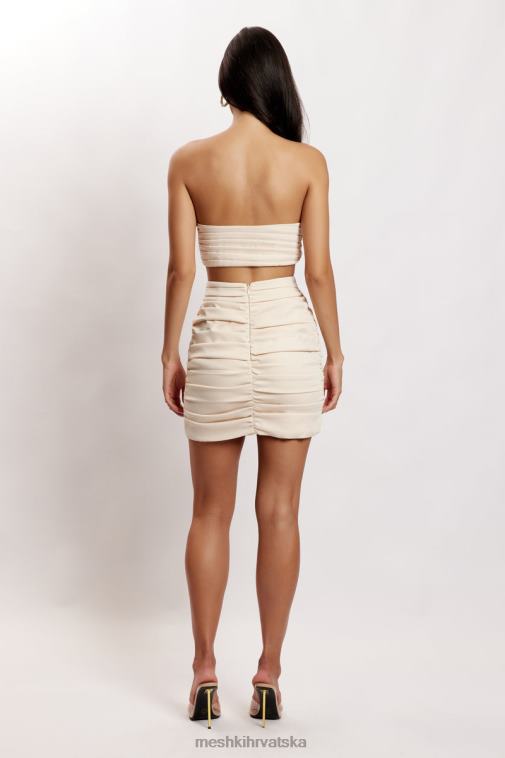 Meshki lola mini suknja s naborima XH4NH1565 odjeća krema