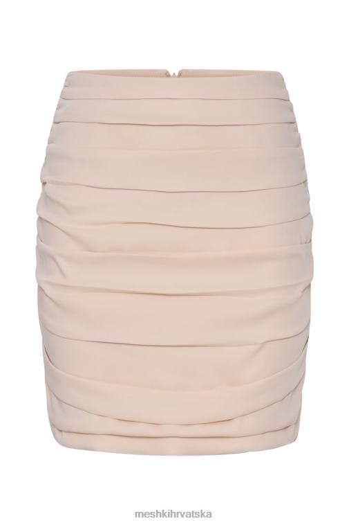 Meshki lola mini suknja s naborima XH4NH1565 odjeća krema