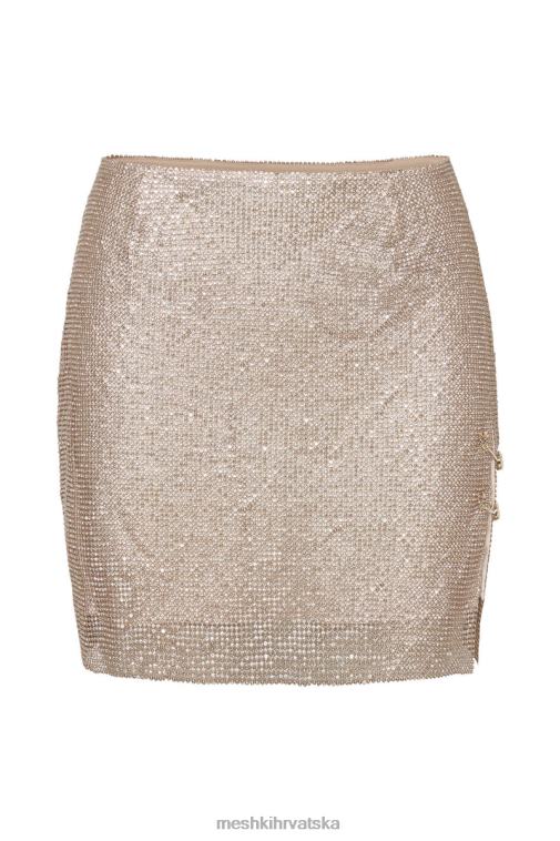 Meshki marlena glomesh mini suknja XH4NH1315 odjeća zlato