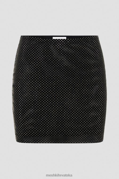 Meshki mini suknja andrea diamante XH4NH1312 odjeća crno