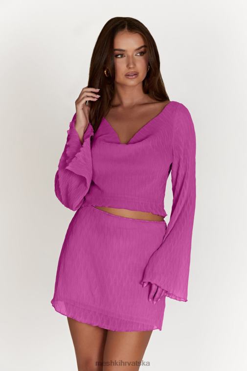 Meshki mini suknja srednjeg rasta ivy XH4NH1532 odjeća ružičasta ruža