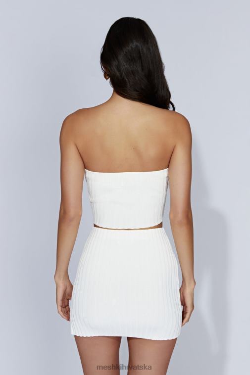 Meshki shiloh niska pletena mini suknja XH4NH1556 odjeća prljavo bijelo