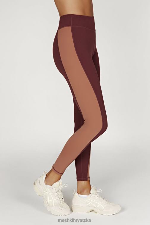 Meshki libby dvobojne tajice XH4NH1475 odjeća mahagonij/tan