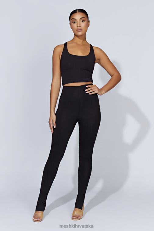 Meshki michelle tajice s bočnim razdjeljkom XH4NH1585 odjeća crno