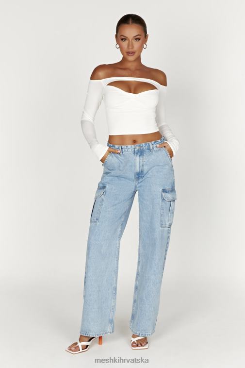 Meshki jagger opuštene traperice XH4NH1263 odjeća srednje plava