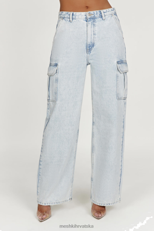 Meshki jagger opuštene traperice XH4NH1323 odjeća svijetlo plava
