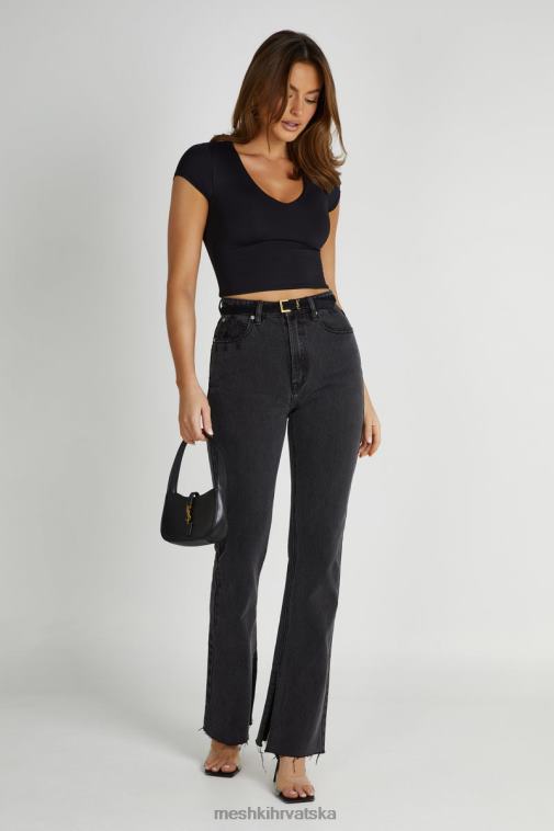 Meshki lauren traperice ravnih nogavica XH4NH1232 odjeća isprano crno