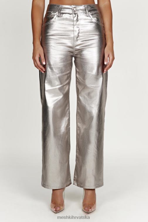 Meshki minnie metalik ravne traperice XH4NH1270 odjeća srebro