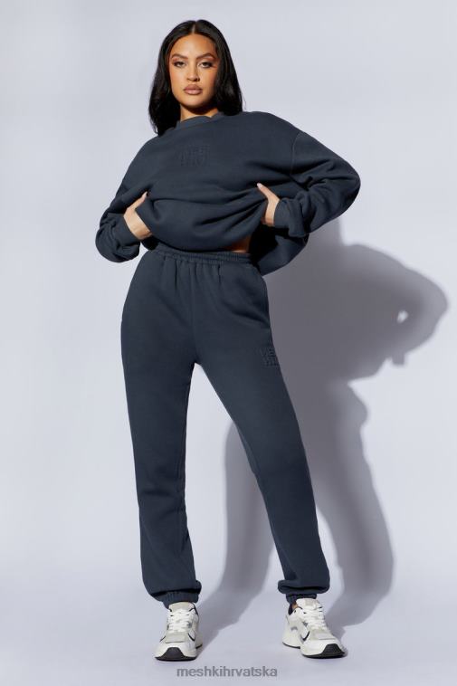 Meshki šmirgl reljefne flisback joggers XH4NH1479 odjeća drveni ugljen