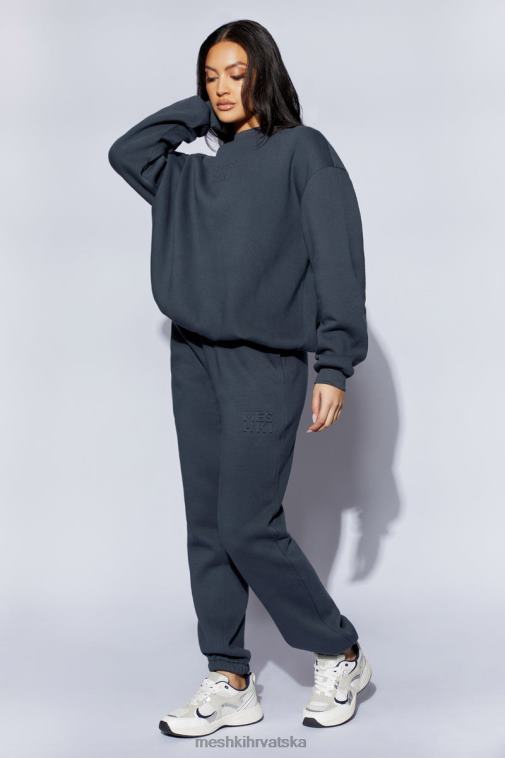 Meshki šmirgl reljefne flisback joggers XH4NH1479 odjeća drveni ugljen