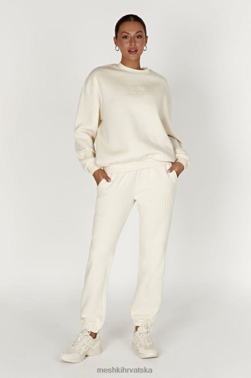 Meshki šmirgl reljefne flisback joggers XH4NH1480 odjeća kost