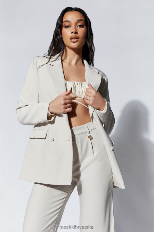 Meshki rosana preveliki cinched blejzer XH4NH1657 odjeća pšenica
