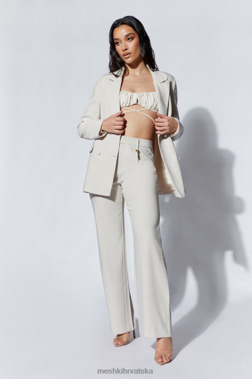 Meshki rosana preveliki cinched blejzer XH4NH1657 odjeća pšenica