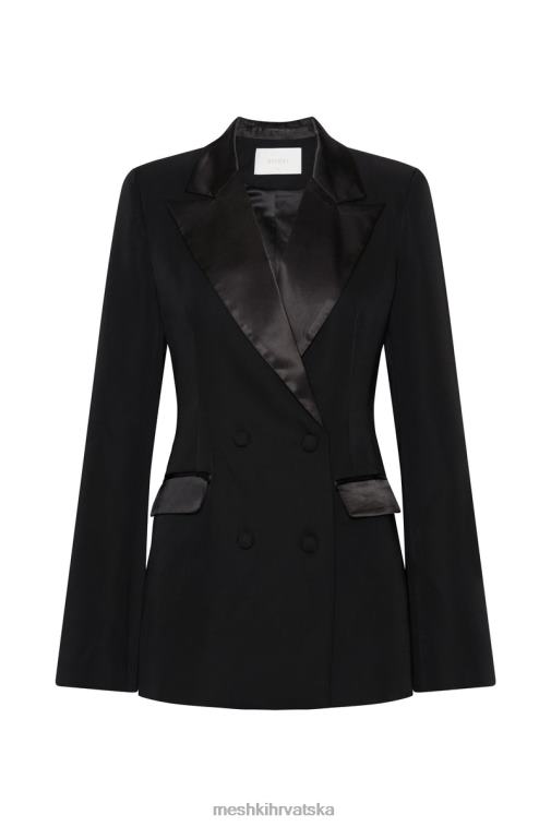 Meshki zara krojeni blejzer s razdjelcima XH4NH1652 odjeća crno