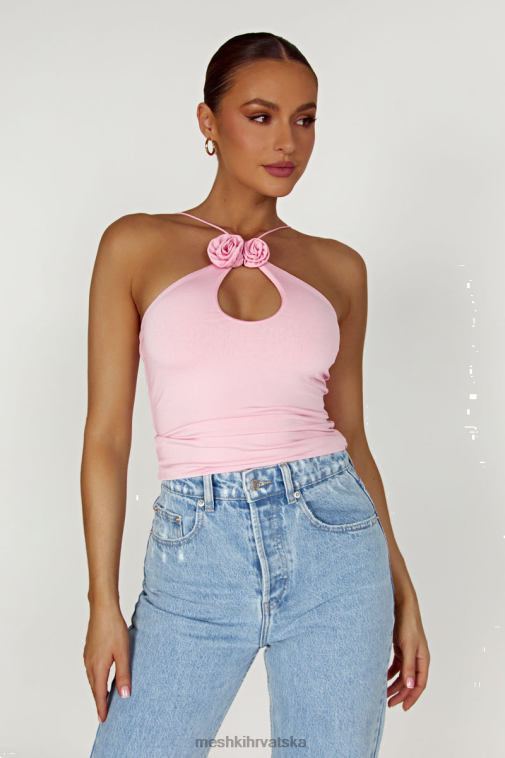 Meshki adeline rose halter XH4NH784 odjeća dječja ružičasta