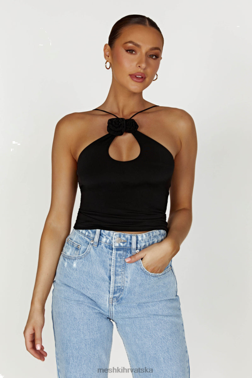 Meshki adeline rose halter XH4NH857 odjeća crno