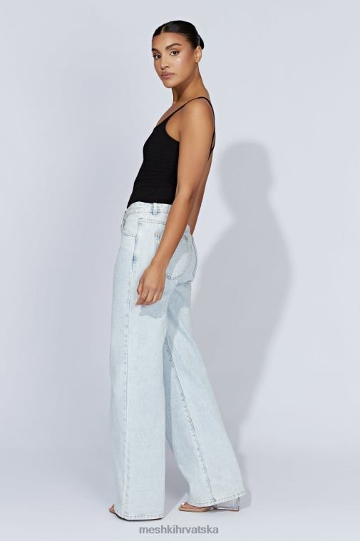 Meshki alexis rebrasti cami longline top XH4NH1146 odjeća crno