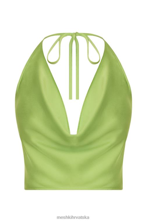 Meshki amy satenski ovratnik XH4NH1183 odjeća limeta zelena