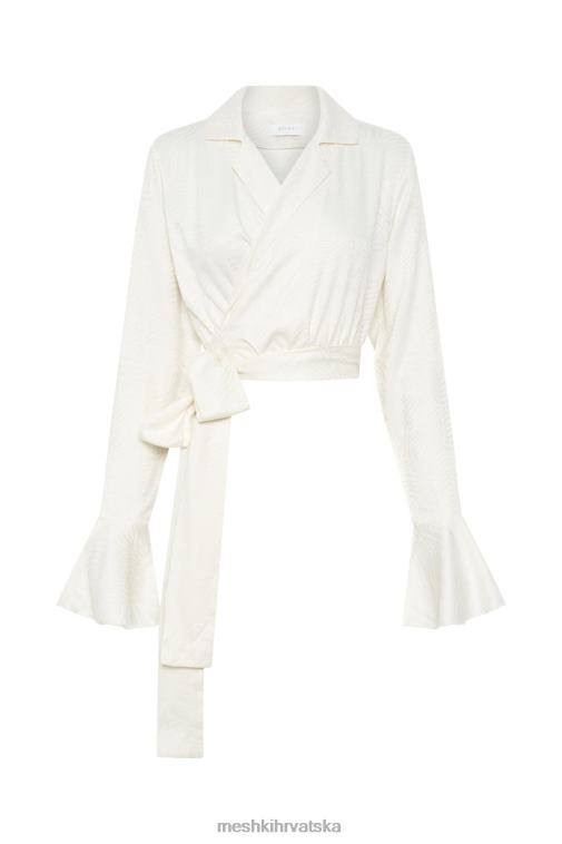 Meshki annalize omotati vrh XH4NH1006 odjeća kost