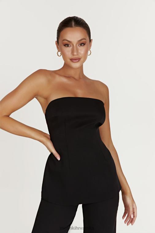 Meshki astrid gornji dio na vezanje bez naramenica XH4NH862 odjeća crno