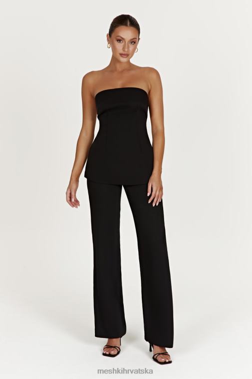 Meshki astrid gornji dio na vezanje bez naramenica XH4NH862 odjeća crno