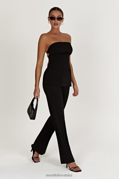 Meshki astrid gornji dio na vezanje bez naramenica XH4NH862 odjeća crno