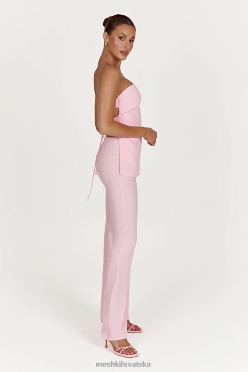 Meshki astrid gornji dio na vezanje bez naramenica XH4NH892 odjeća rumenilo ružičasto