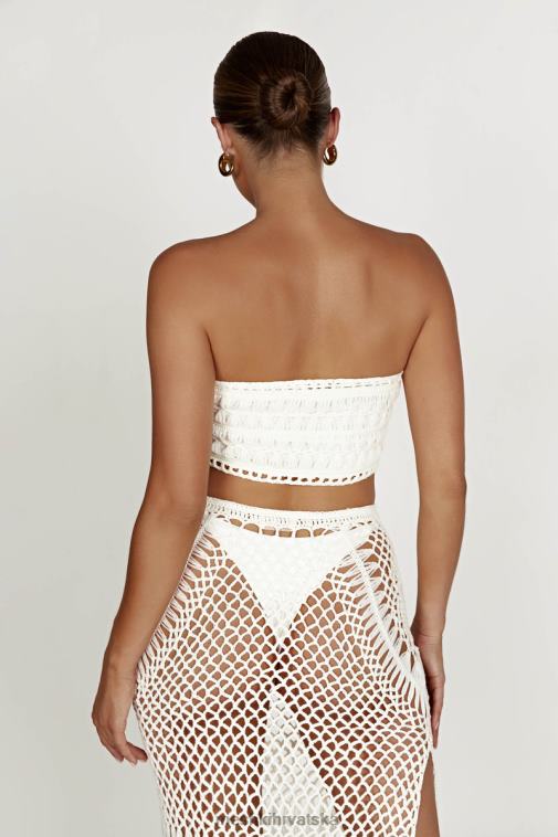 Meshki bonnie heklani bandeau top XH4NH864 odjeća bijela