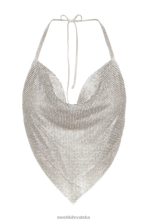 Meshki daphne diamante halter s ovratnikom XH4NH811 odjeća srebro