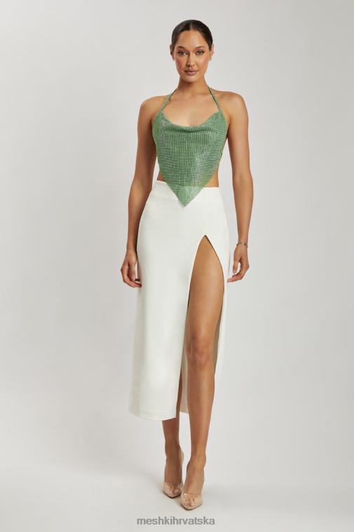 Meshki daphne diamante halter s ovratnikom XH4NH926 odjeća zelena