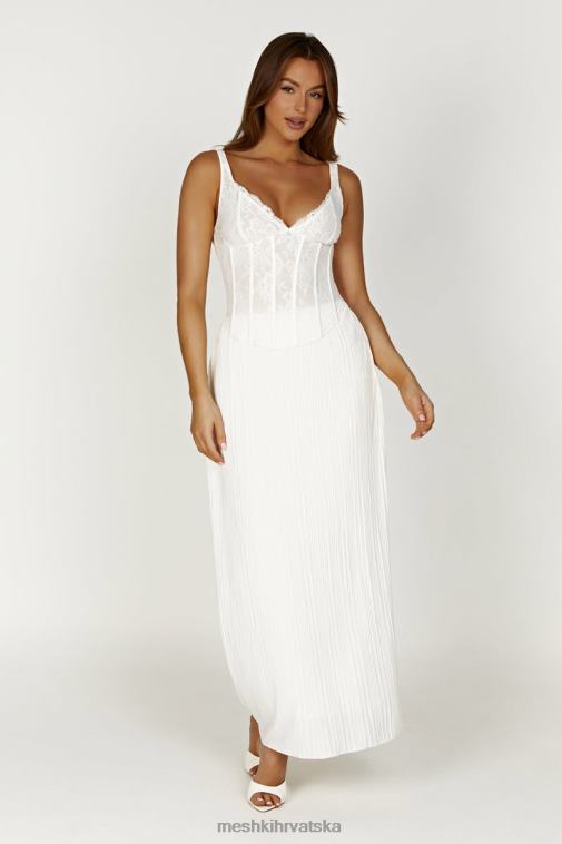 Meshki elsie čipkasti top s poprsjem XH4NH866 odjeća bijela