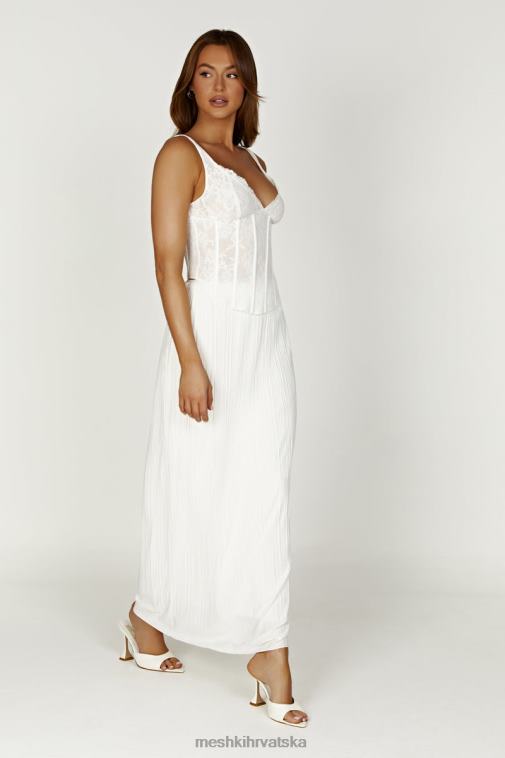 Meshki elsie čipkasti top s poprsjem XH4NH866 odjeća bijela