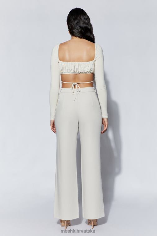 Meshki geesou nabrano poprsje s dugim rukavima na kravatu XH4NH1082 odjeća pšenica