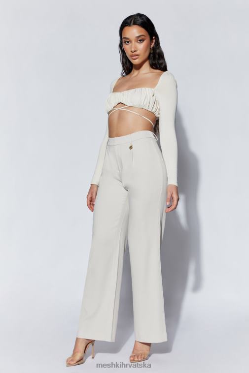 Meshki geesou nabrano poprsje s dugim rukavima na kravatu XH4NH1082 odjeća pšenica