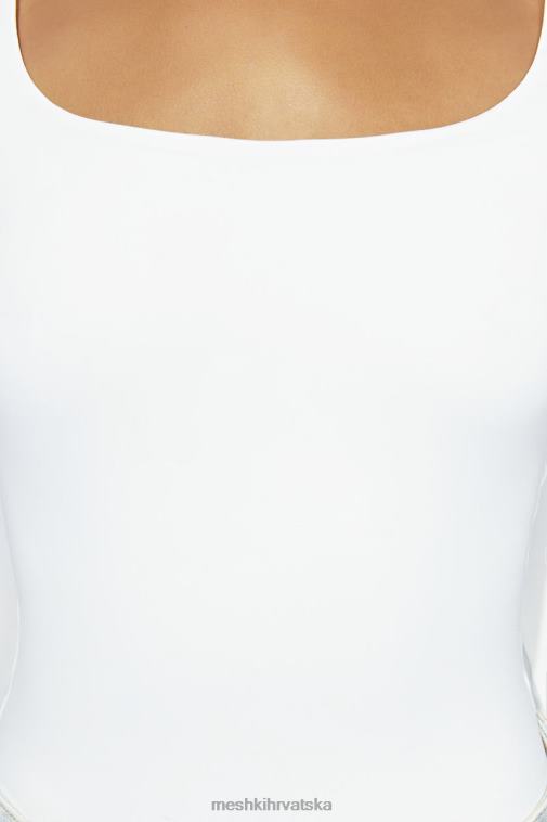 Meshki gornji dio dugih rukava s vrijeskom XH4NH947 odjeća bijela