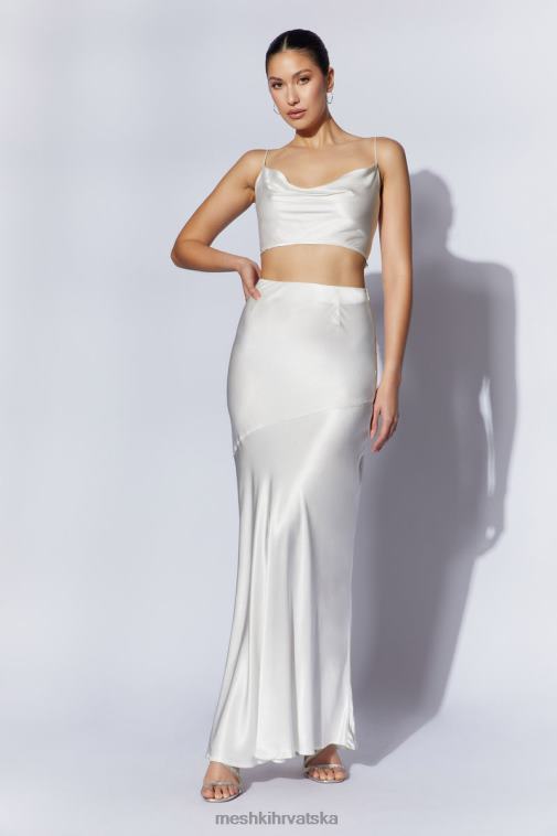 Meshki gornji dio ovratnika od satenskog maka XH4NH1032 odjeća bijela