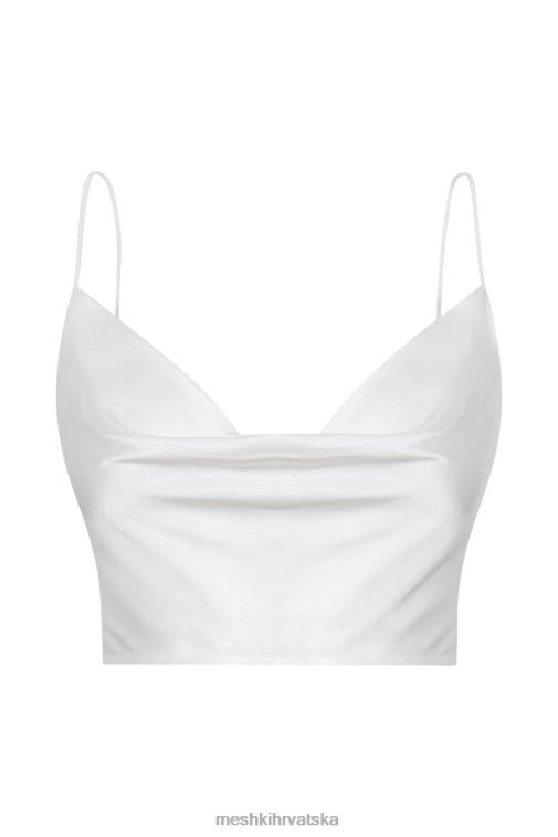 Meshki gornji dio ovratnika od satenskog maka XH4NH1032 odjeća bijela