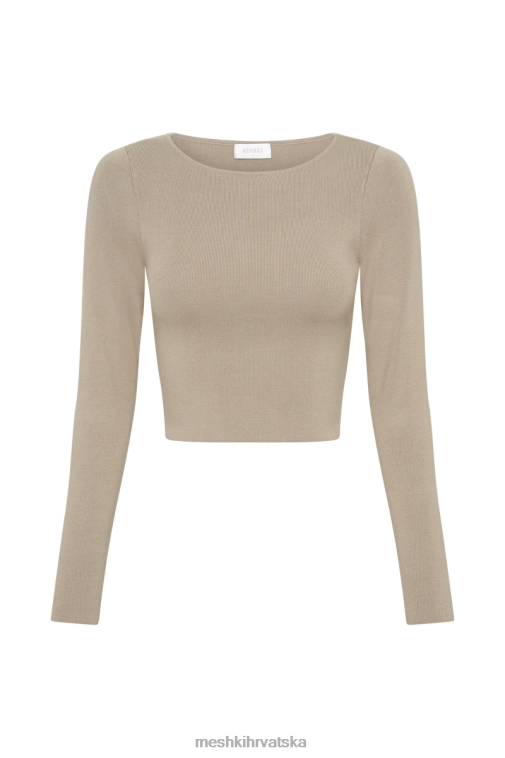 Meshki haisley pleteni top dugih rukava XH4NH909 odjeća tupe