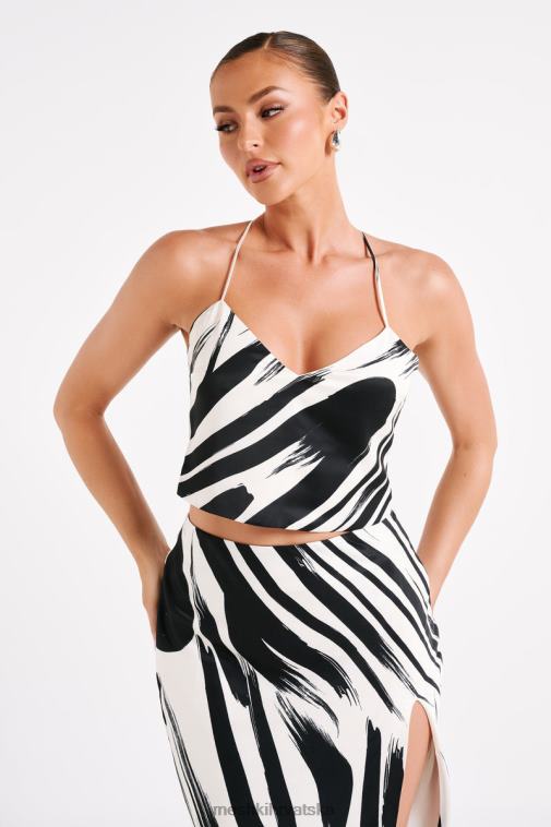 Meshki halter s printom felicia XH4NH753 odjeća apstraktni ispis