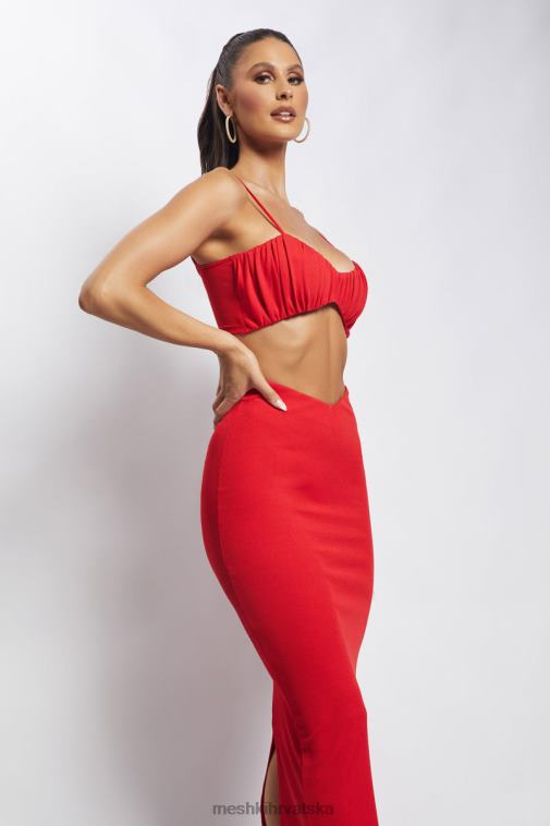 Meshki jordan naboran prednji dio v prednji vrh XH4NH1184 odjeća Crvena