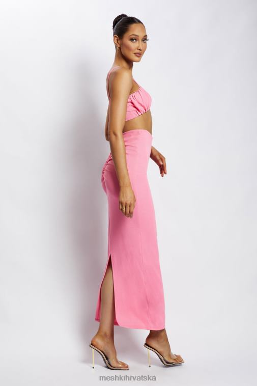 Meshki jordan naboran prednji dio v prednji vrh XH4NH1186 odjeća ružičasta